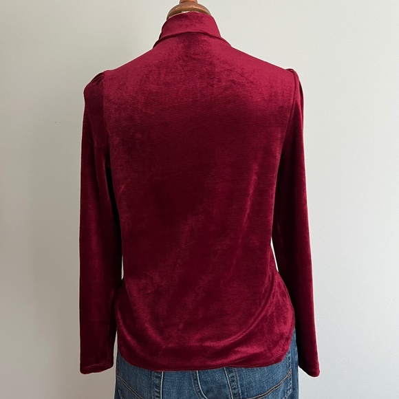 Chenault - Burgundy Long Sleeve Shirt - Picture 5 of 9